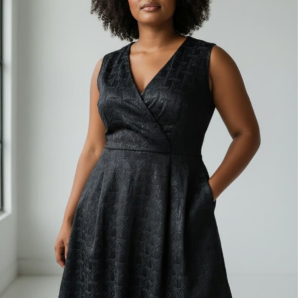 Kirna Zabete 14 sleeveless black dress